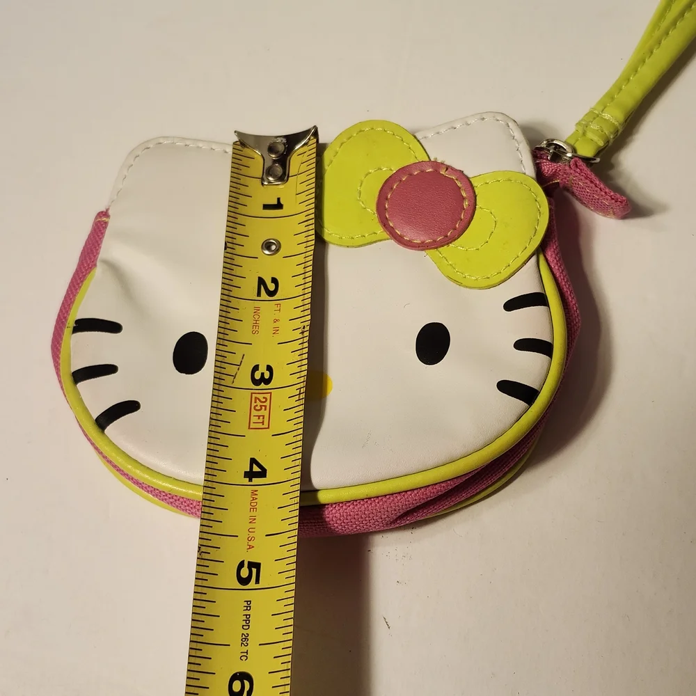 Hello Kitty White, Green and Pink Kids Wristlet Purse - Picture 7 of 9